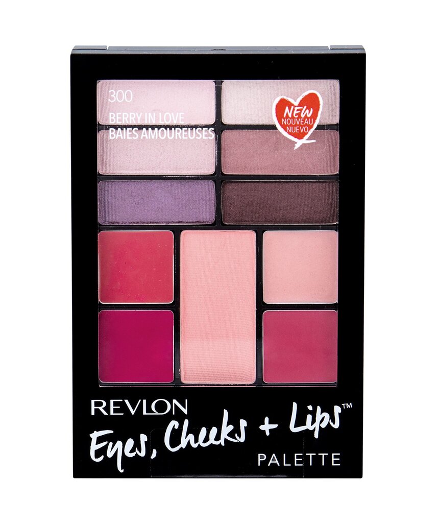 Makiažo paletė Revlon Eyes, Cheeks + Lips 15.64 g, 300 Berry In Love цена и информация | Akių šešėliai, pieštukai, blakstienų tušai, serumai | pigu.lt