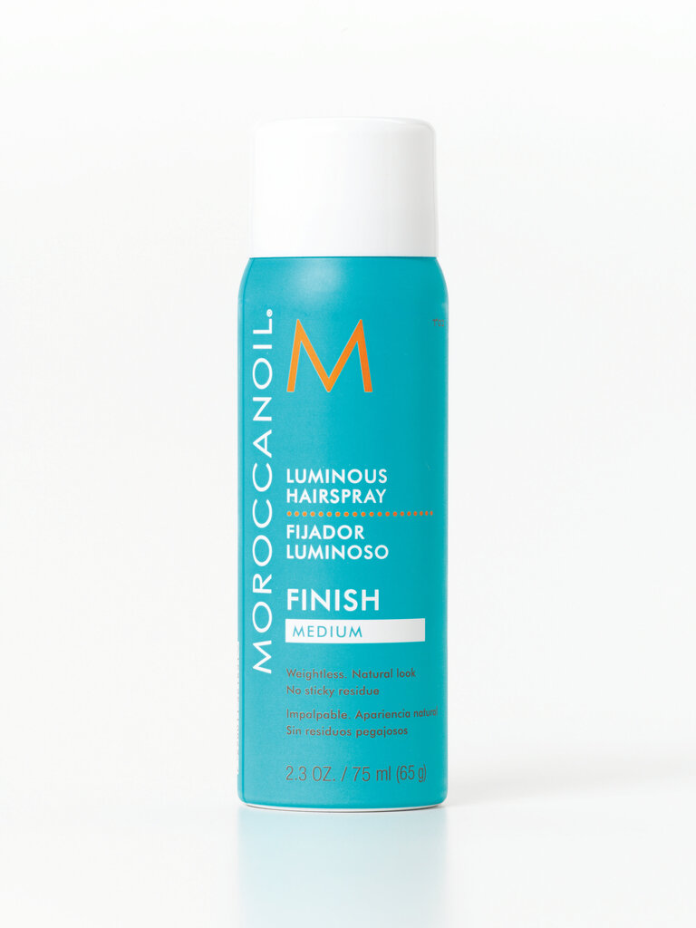 Vidutinės fiksacijos plaukų lakas Moroccanoil Luminous 75 ml цена и информация | Plaukų formavimo priemonės | pigu.lt