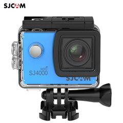 Водостойкая 30м Спорт Камера SJCam SJ4000 Wi-Fi 12MP 170 град, 1080p, HD 30fps 2.0", LCD Экран, голубой цена и информация | Экшн-камеры | pigu.lt