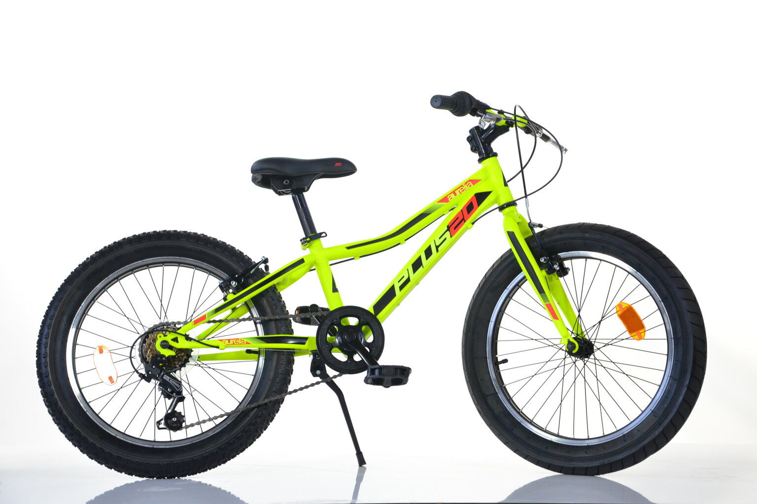 Vaikiškas dviratis Aurelia MTB Plus 20", geltonas цена и информация | Dviračiai | pigu.lt