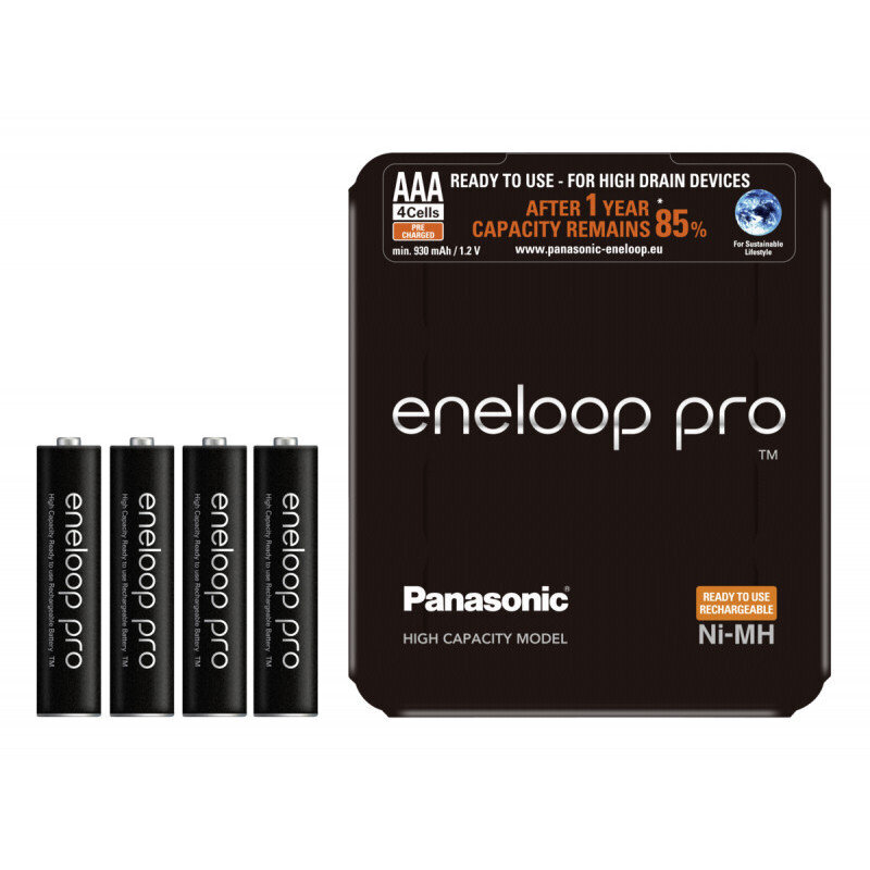 Panasonic eneloop įkraunamos baterijos Pro AAA 930 4SP kaina ir informacija | Elementai | pigu.lt