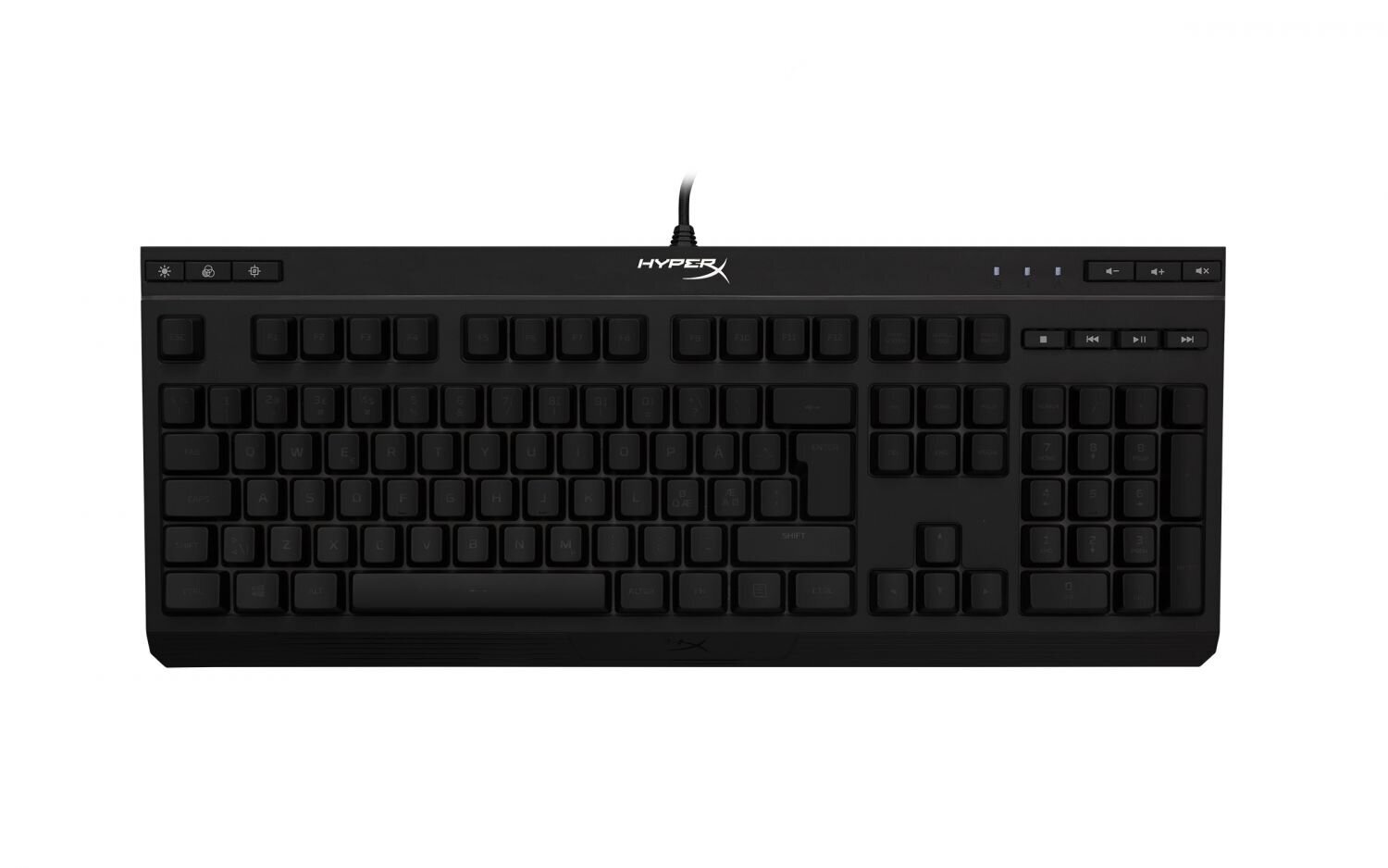 Membraninė klaviatūra HyperX HX-KB5ME2-NO kaina ir informacija | Klaviatūros | pigu.lt