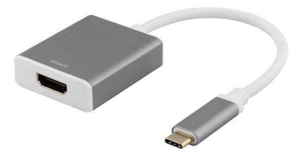 Deltaco USBC-HDMI9, USB-C/HDMI, 0.2 m kaina ir informacija | Kabeliai ir laidai | pigu.lt