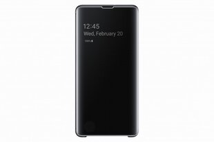 Samsung Clear dėklas skirtas Samsung Galaxy S10+ Black kaina ir informacija | Telefono dėklai | pigu.lt