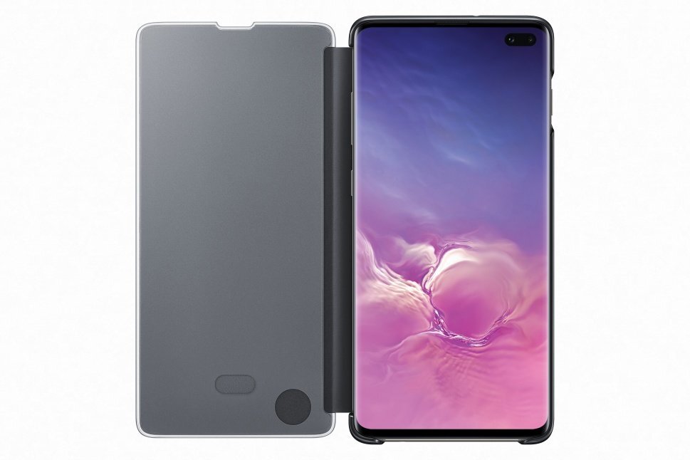 Samsung Clear dėklas skirtas Samsung Galaxy S10+ Black kaina ir informacija | Telefono dėklai | pigu.lt