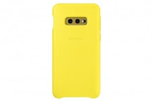 Кожаный чехол Samsung EF-VG970LYEGWW для Samsung G970 Galaxy S10e, желтый цена и информация | Чехлы для телефонов | pigu.lt