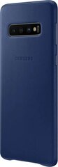 Чехол Samsung для Samsung Galaxy S10, тип чехла - спинка, кожаный, синий цена и информация | Чехлы для телефонов | pigu.lt