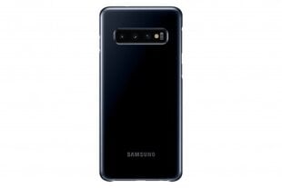 Оригинальный задний чехол-крышка с LED подсветкой Samsung EF-KG973CBE для Galaxy S10, черный цена и информация | Чехлы для телефонов | pigu.lt