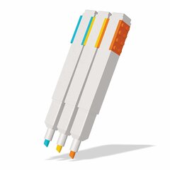 Teksto žymekliai LEGO® IQ Stationery, 3 vnt. kaina ir informacija | Rašymo priemonės | pigu.lt