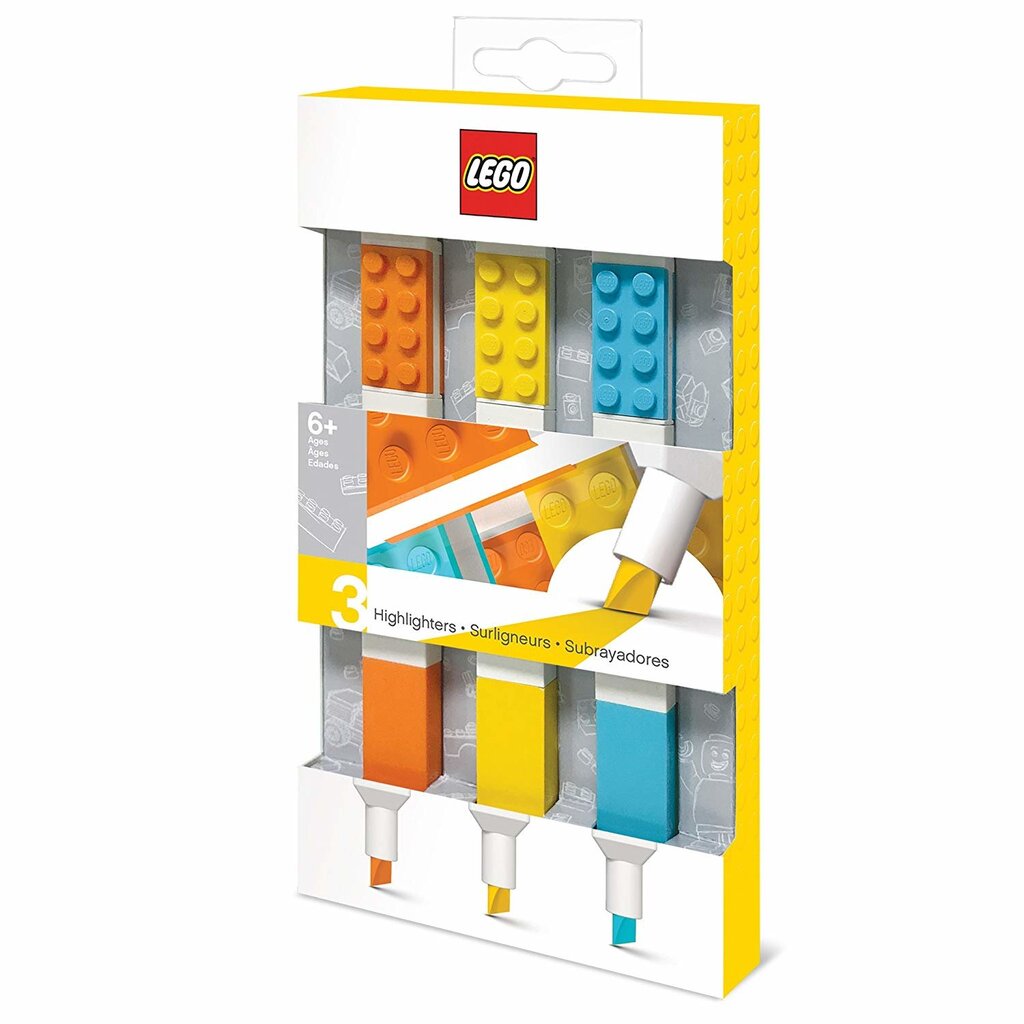 Teksto žymekliai LEGO® IQ Stationery, 3 vnt. kaina ir informacija | Rašymo priemonės | pigu.lt