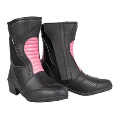 Moteriški odiniai moto batai W-Tec, Beckie W-5036, juodi/rožiniai kaina ir informacija | Moto batai | pigu.lt