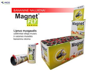 Magnet Fly BANANA lipnus musgaudis, 1 vnt. цена и информация | Средства для уничтожения насекомых | pigu.lt