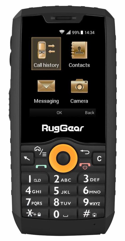 RugGear RG150, Dual SIM, Black цена и информация | Mobilieji telefonai | pigu.lt