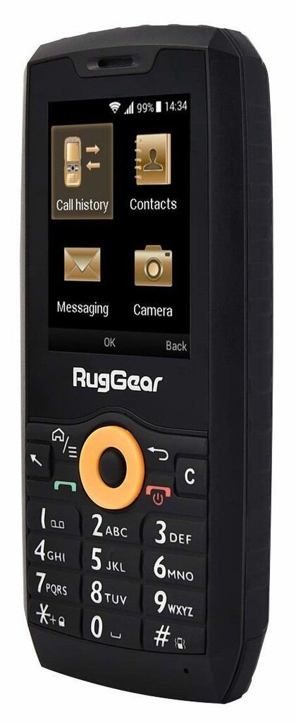 RugGear RG150, Dual SIM, Black kaina ir informacija | Mobilieji telefonai | pigu.lt