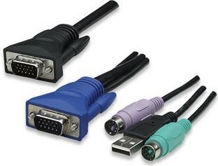 Jungiklis Intellinet KVM VGA/USB/PS2 8x1 su OSD, montuojamas kaina ir informacija | Maršrutizatoriai (routeriai) | pigu.lt