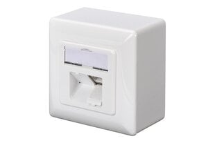 Digitus Модульные настенные розетки CAT 5e, экранированные, 2x RJ45 LSA цена и информация | Выключатели, розетки | pigu.lt