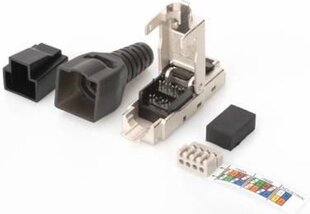 Digitus Jungtis surinkimui Ethernet RJ45 cat.6a AWG 22-27, 10 GBit Ethernet, PoE + kaina ir informacija | Digitus Buitinė technika ir elektronika | pigu.lt