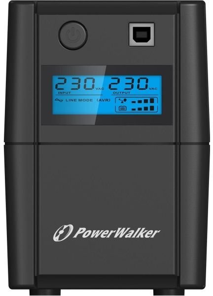 PowerWalker VI 650 SE LCD kaina ir informacija | Nepertraukiamo maitinimo šaltiniai (UPS) | pigu.lt