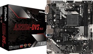 ASRock A320M-DVS R4.0 цена и информация | Материнские платы | pigu.lt