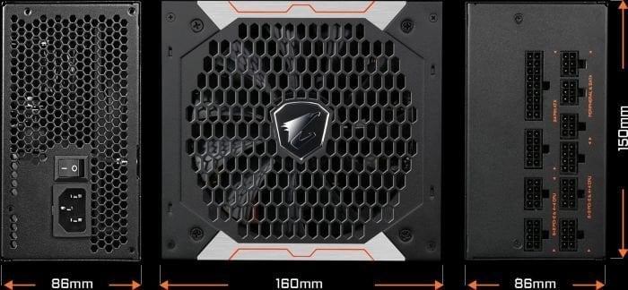 Gigabyte GP-AP750GM kaina ir informacija | Maitinimo šaltiniai (PSU) | pigu.lt