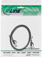 InLine Patchcord Płaski U/FTP, Cat.6A, czarny 5m (71805S) kaina ir informacija | Kabeliai ir laidai | pigu.lt