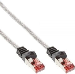 InLine Patchcord S/FTP, PiMF, Cat.6, PVC, przeźroczysty 7.5m (76407T) цена и информация | Кабели и провода | pigu.lt