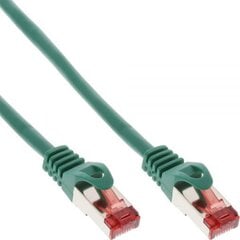 InLine Patchcord S/FTP, PiMF, Cat.6, PVC, zielony 30m (76430G) цена и информация | Кабели и провода | pigu.lt