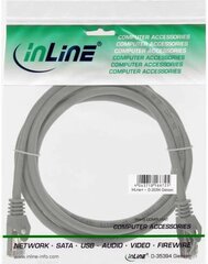 InLine Patchcord U/UTP, Cat.5e, szary 2m (71402) kaina ir informacija | Kabeliai ir laidai | pigu.lt