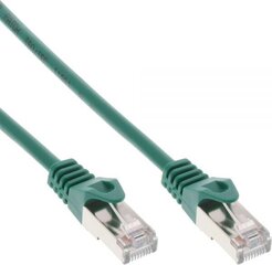 InLine Patchcord F/UTP, Cat.5e, zielony 10m (71500G) цена и информация | Кабели и провода | pigu.lt