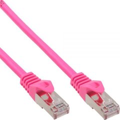 InLine Patchcord SF/UTP, Cat.5e, różowy 3m (72503M) kaina ir informacija | Kabeliai ir laidai | pigu.lt