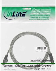 InLine Patchcord SF/UTP, Cat.5e, przeźroczysty 1.5m (72514T) kaina ir informacija | Kabeliai ir laidai | pigu.lt