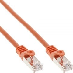 InLine Patchcord SF/UTP, Cat.5e, pomarańczowy 0.25m (72522O) цена и информация | Кабели и провода | pigu.lt