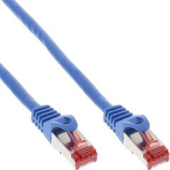 InLine Kabel Sieciowy S/FTP PiMF Cat.6 250MHz PVC CCA niebieski 5m (76105B) kaina ir informacija | Kabeliai ir laidai | pigu.lt