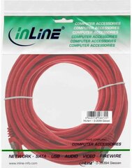 InLine Patchcord S/FTP, PiMF, Cat.6, 250MHz, PVC, CCA, czerwony 7.5m (76107R) kaina ir informacija | Kabeliai ir laidai | pigu.lt