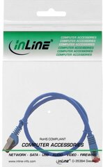 Intos Patchcord S/FTP, PiMF, Cat.6, 250MHz, halogen free, niebieski 0.3m (76933B) kaina ir informacija | Kabeliai ir laidai | pigu.lt