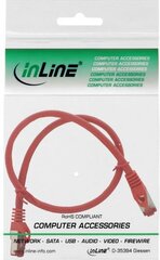 Intos Patchcord S/FTP, PiMF, Cat.6, 250MHz, halogen free, czerwony 0.3m (76933R) kaina ir informacija | Kabeliai ir laidai | pigu.lt