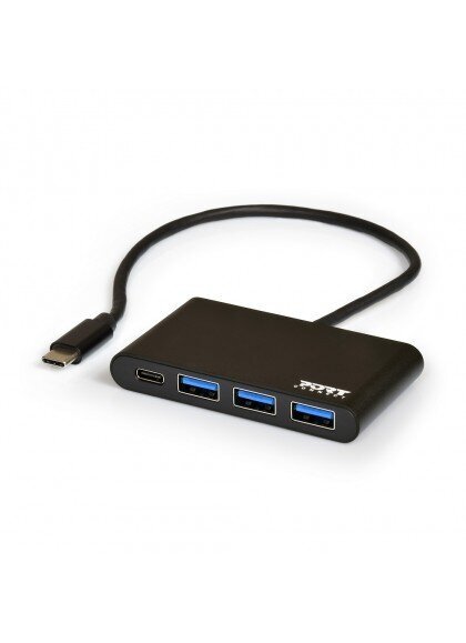 Šakotuvas Port Designs 900122, USB-C kaina ir informacija | Adapteriai, USB šakotuvai | pigu.lt