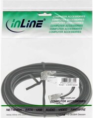 InLine, RJ11, 3 m цена и информация | Кабели и провода | pigu.lt