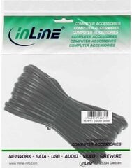 InLine, RJ11, 10 m kaina ir informacija | Kabeliai ir laidai | pigu.lt