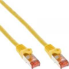 InLine Patch Kabel Sieciowy S/FTP PiMF Cat.6 PVC copper żółty 2m - 76402Y kaina ir informacija | Kabeliai ir laidai | pigu.lt