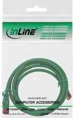 InLine Patchcord S/FTP, PiMF, Cat.6, 250MHz, Halogen free, zielony, 1m (76911G) kaina ir informacija | Kabeliai ir laidai | pigu.lt