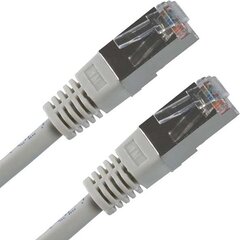 кабель сетевой lan ftp, cat.5e, rj45 m - rj45 m, 3 м, экранированный, серый, экономичный цена и информация | Кабели и провода | pigu.lt