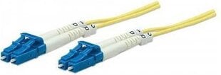 Оптический кабель Intellinet OS2 9/125 SM LC-LC Duplex 1м цена и информация | Кабели и провода | pigu.lt