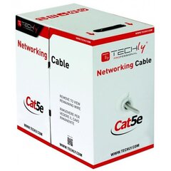 Кабель TechlyPro Network installation cable Cat5e UTP 4x2 solid CCA 305m grey цена и информация | Кабели и провода | pigu.lt