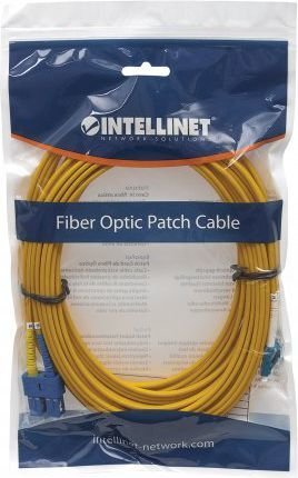 Šviesolaidinis kabelis Intellinet OS2 9/125 SM SC-LC Duplex 2m kaina ir informacija | Kabeliai ir laidai | pigu.lt