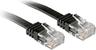 КАБЕЛЬ CAT6 U/UTP 0.3M/BLACK 47520 LINDY цена и информация | Кабели и провода | pigu.lt