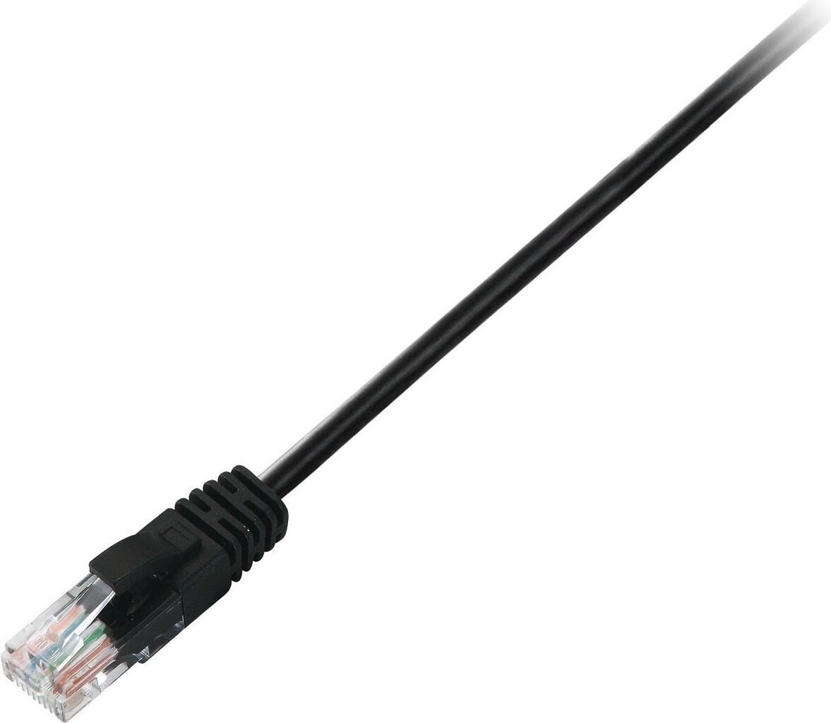 V7 V7CAT6UTP-50C-BLK-1E, 2xRJ-45, 50 cm kaina ir informacija | Kabeliai ir laidai | pigu.lt