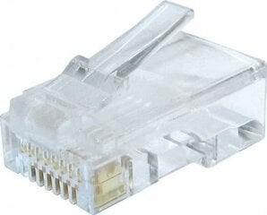 Модульная вилка 8P8C Gembird, одножильный кабель Cat6 LAN цена и информация | Кабели и провода | pigu.lt