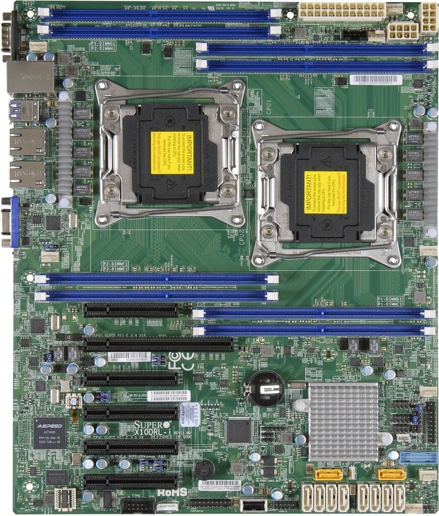 SuperMicro MBD-X10DRL-I-O kaina ir informacija | Pagrindinės plokštės | pigu.lt