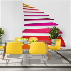 Fototapetas - Colorful stairs kaina ir informacija | Fototapetai | pigu.lt